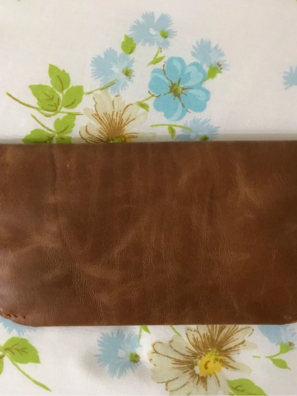 Handmade Genuine Leather Clutch Wallet - Tan/Brown